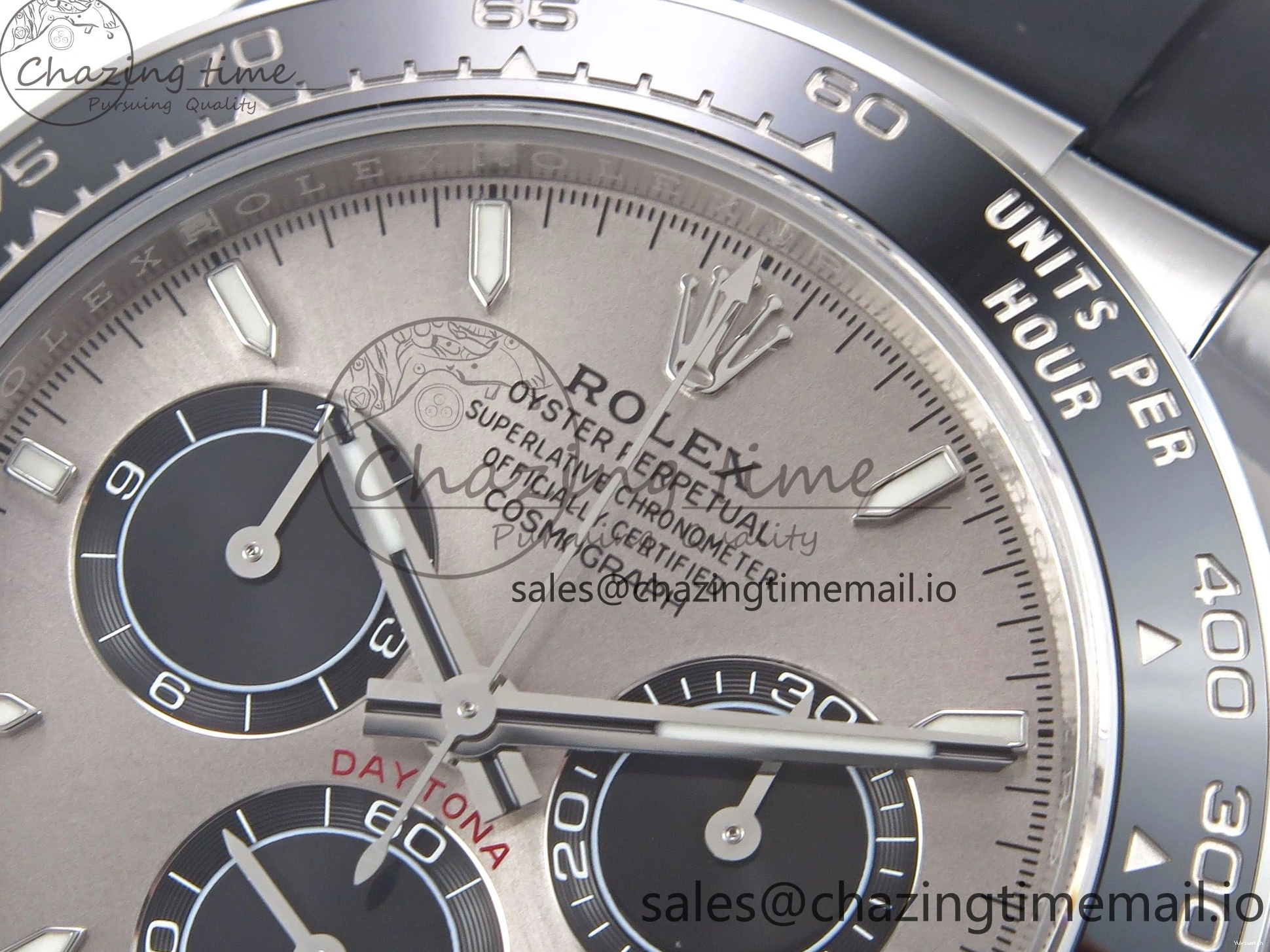 Strap on DD4802 126519 Gray Edition Best 1:1 Daytona Oysterflex SBF Dial 0412